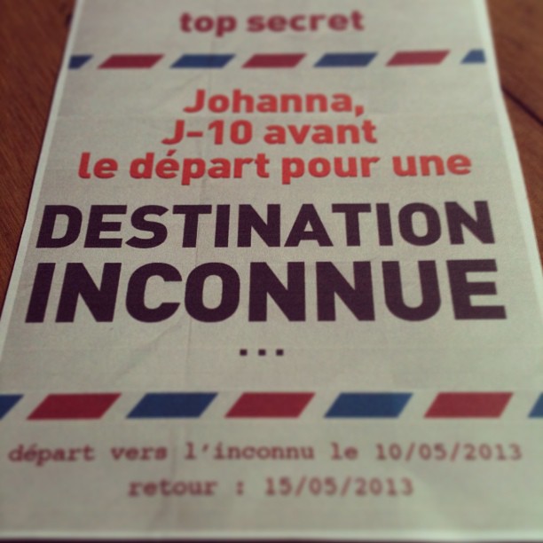 Voyage surprise pour mes 30 ans ! Voyage surprise pour mes 30 ans !
