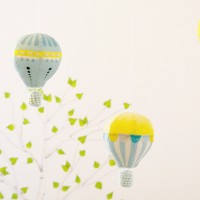 ✄ DIY : un mobile bébé montgolfières ✄