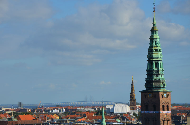 Vue panoramique de Copenhague