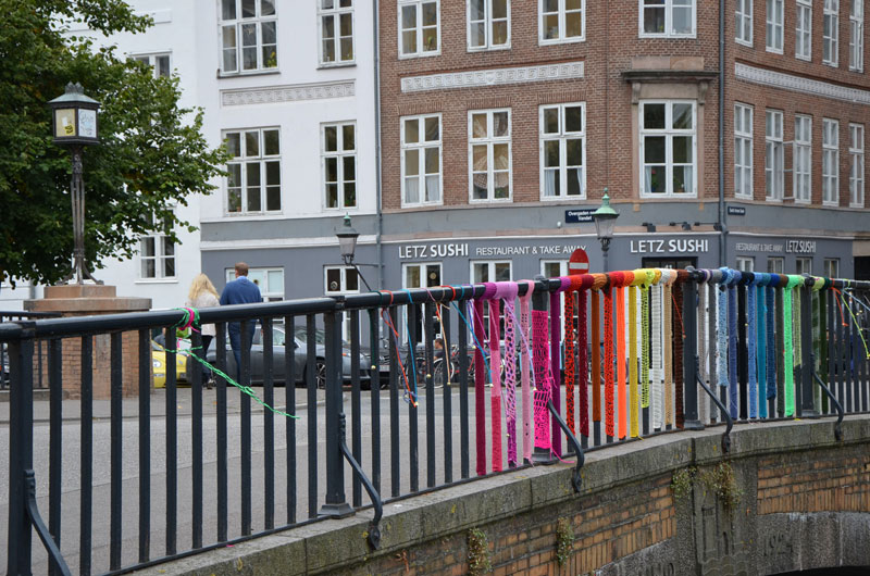 Yarn bombing à Christianshavn