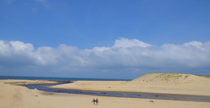 Embouchure du courant d'Huchet - Moliets plage / Landes
