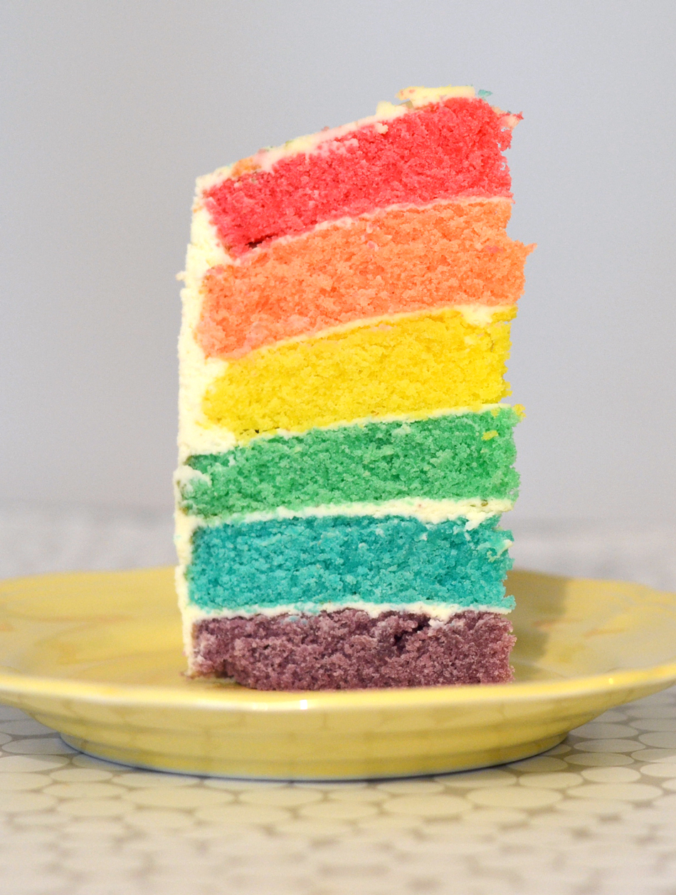 Gâteau arc-en-ciel - recette gâteau d'anniversaire