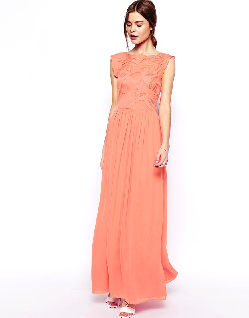 Une robe peche de demoiselle d honneur Blog lifestyle