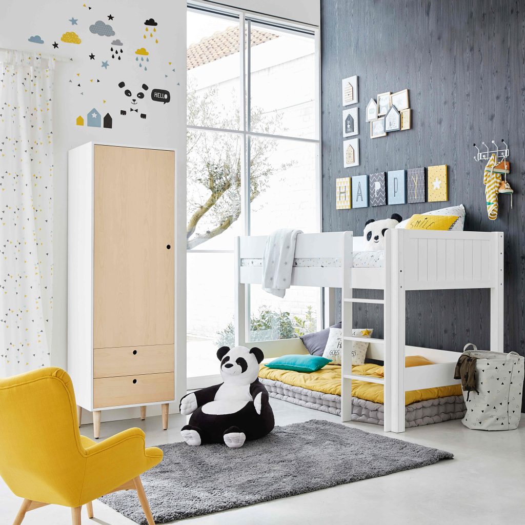 Inspirations déco : Une chambre enfant garçon noir et blanc