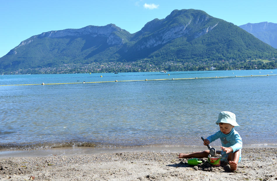 Se baigner au lac d'Annecy : la plage de Saint-Jorioz