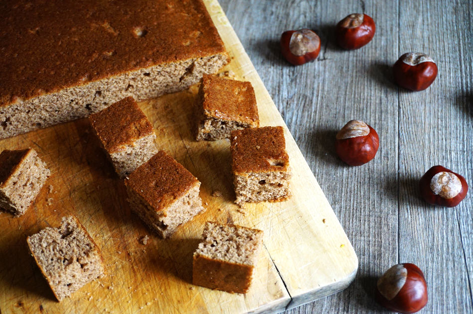 Gateau moelleux chataigne