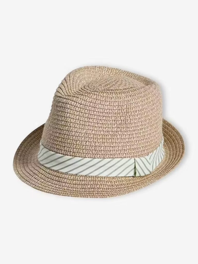 chapeau esprit panama aspect paille garcon