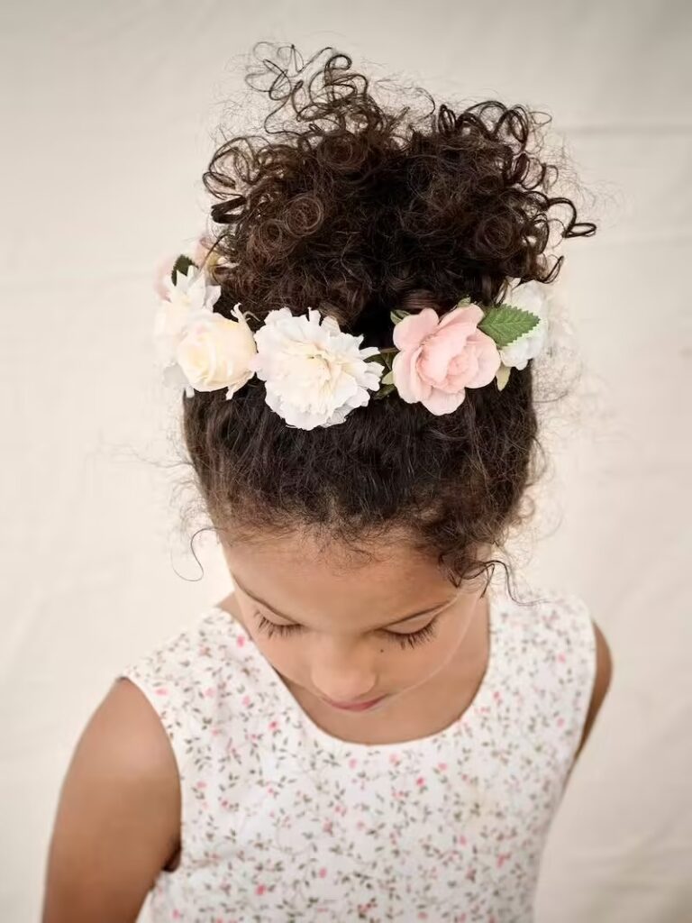 couronne fleurs fille