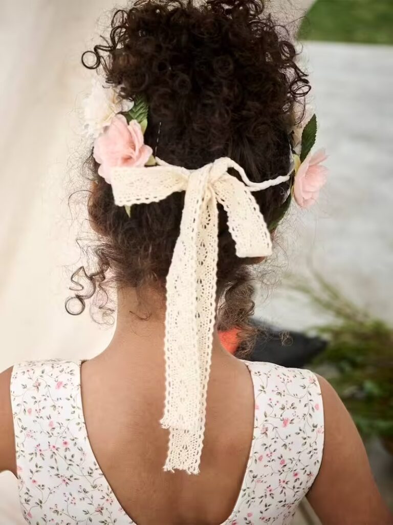 couronne fleurs fille