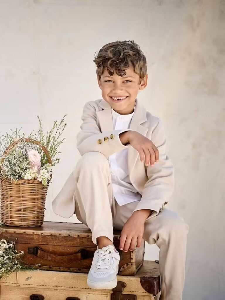ensemble ceremonie costume pantalon veste garcon mariage