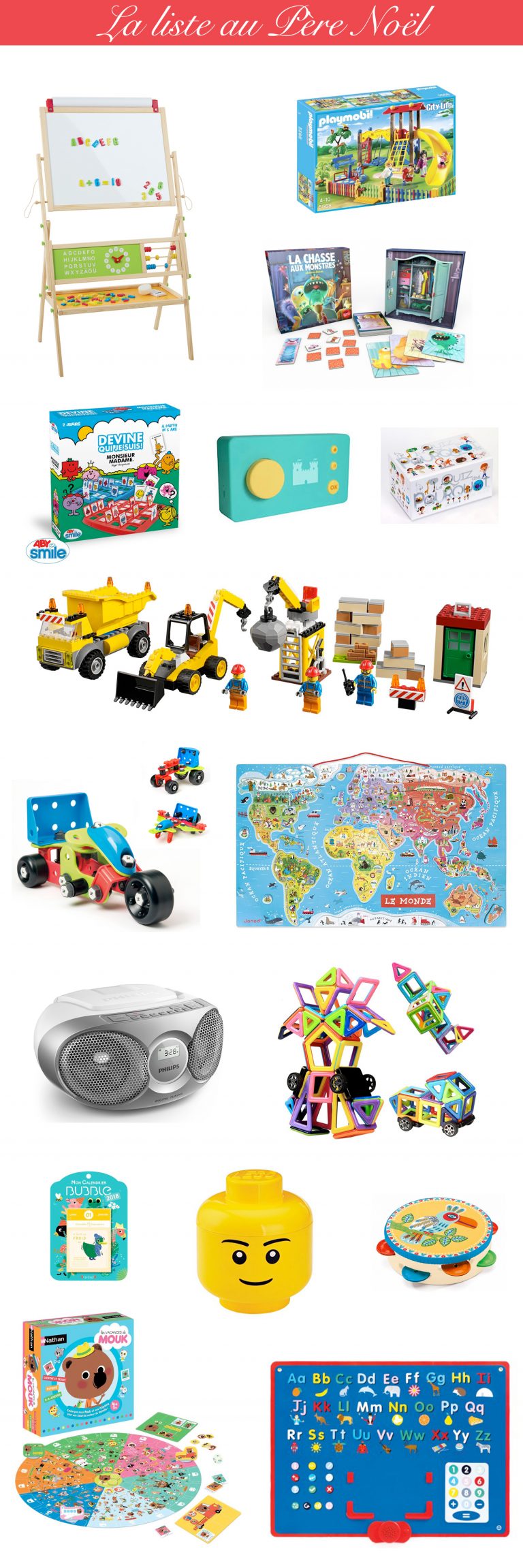 La liste au Père Noël idées cadeau garçon & fille 4 ans Blog maman