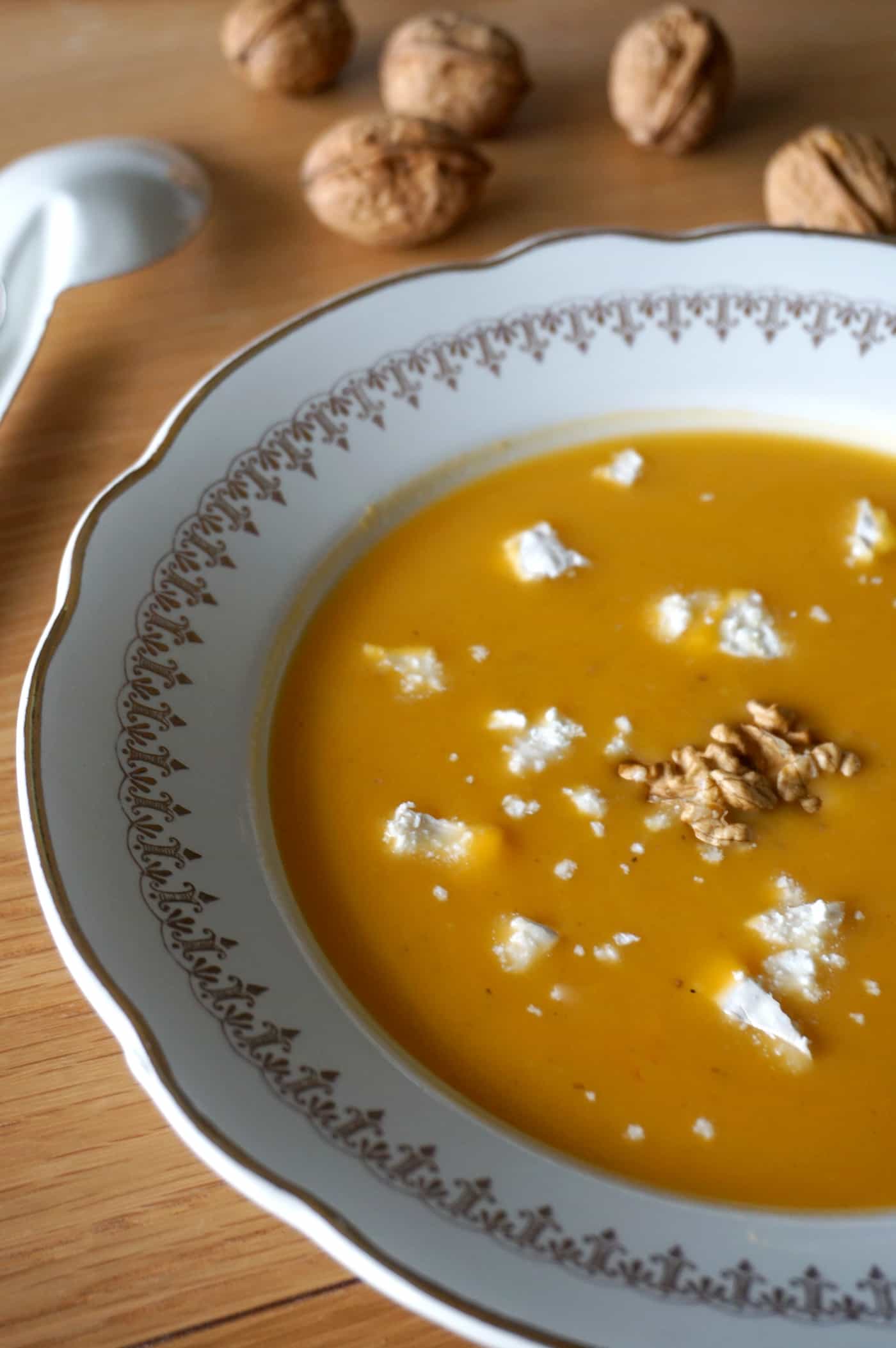 Velouté butternut châtaigne - Recette d'automne