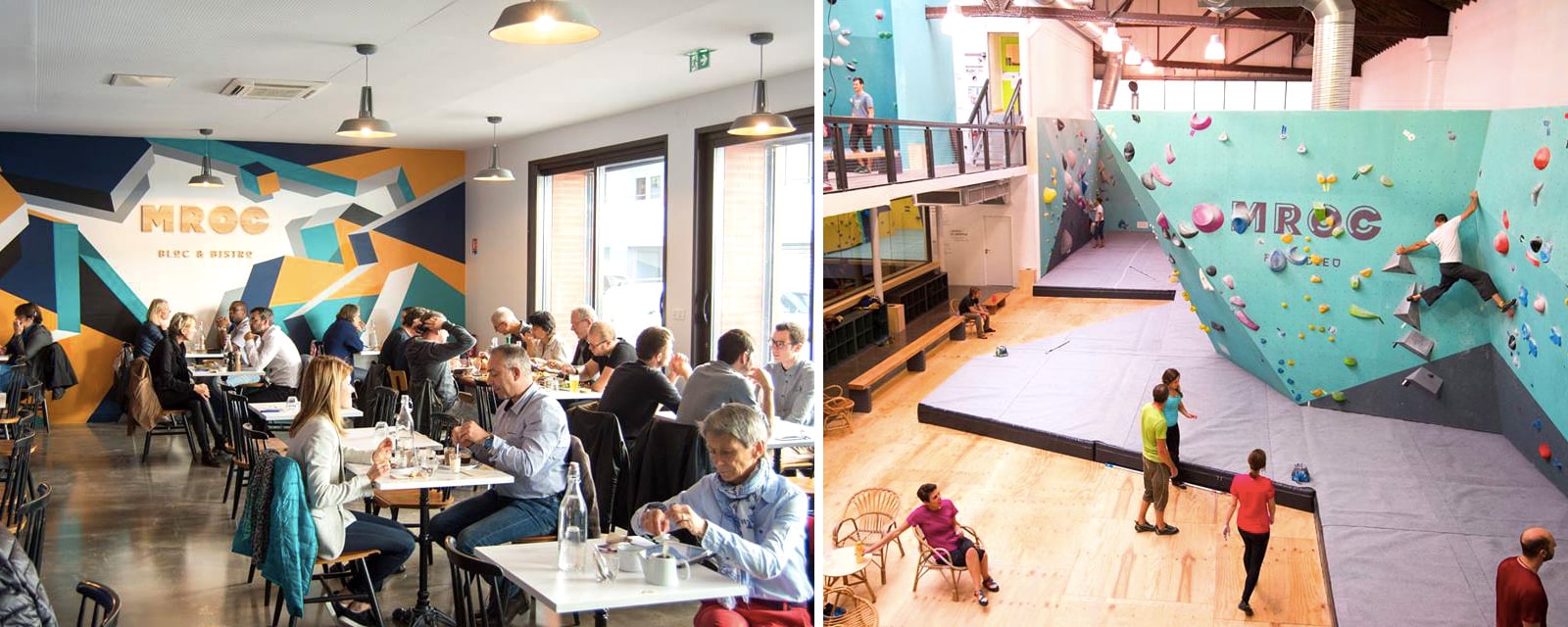 MRoc Part-Dieu - Bistrot et mur d'escalade à Lyon - Sortie en famille, activité indoor