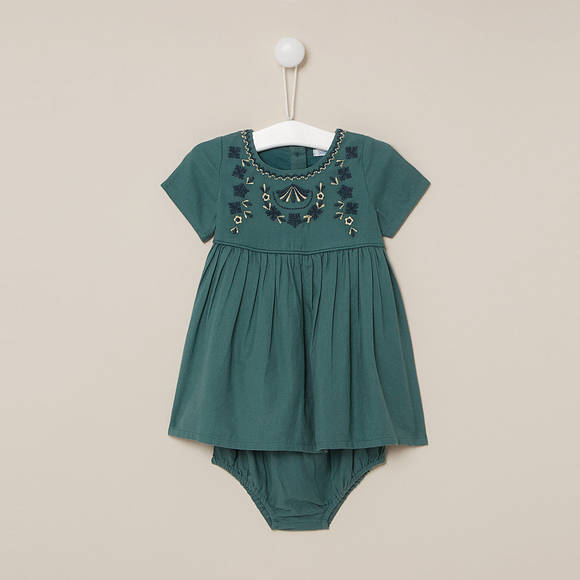 Mode bebe fille robe bleue