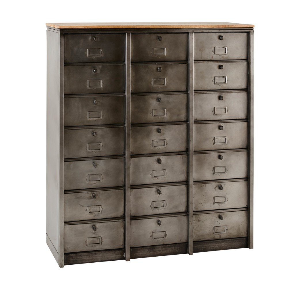 Deco industrielle cabinet indus noir