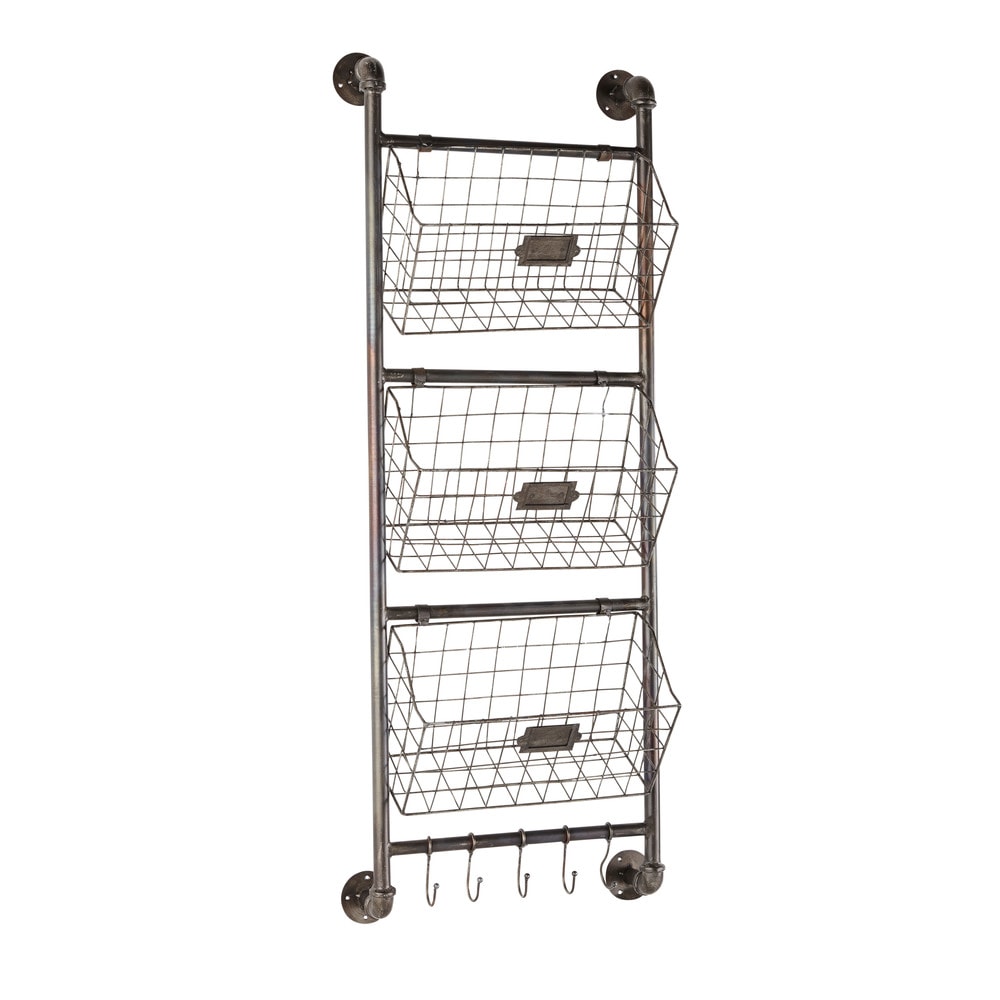 Deco industrielle etagere murale