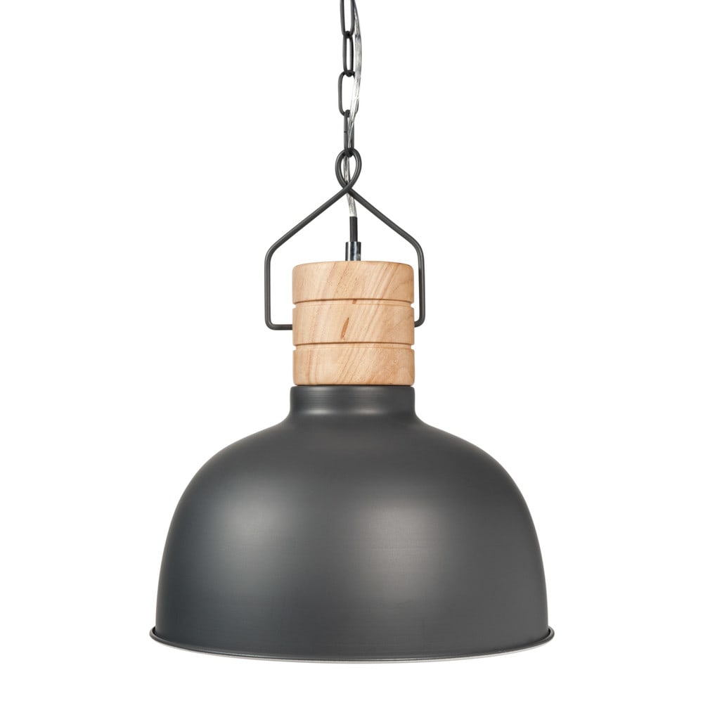 Deco industrielle suspension en metal grise