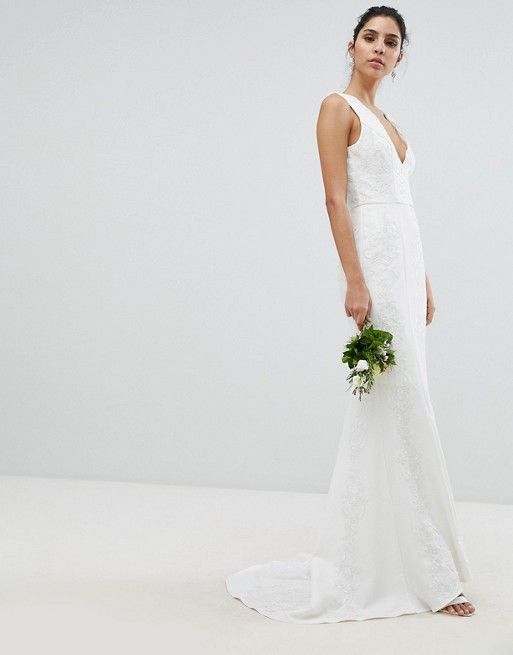 Asos Mariage - Robe de mariée simple pas cher