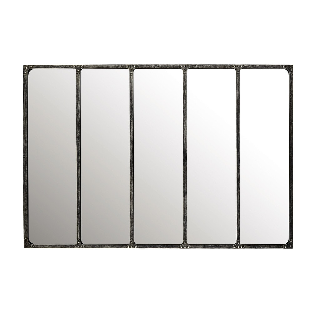 Deco industrielle miroir metal