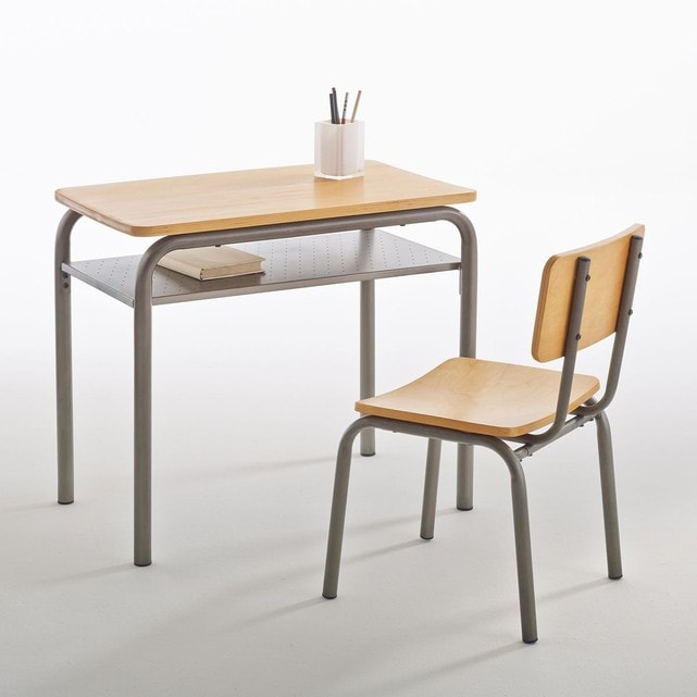 Bureau chaise ecolier vintage