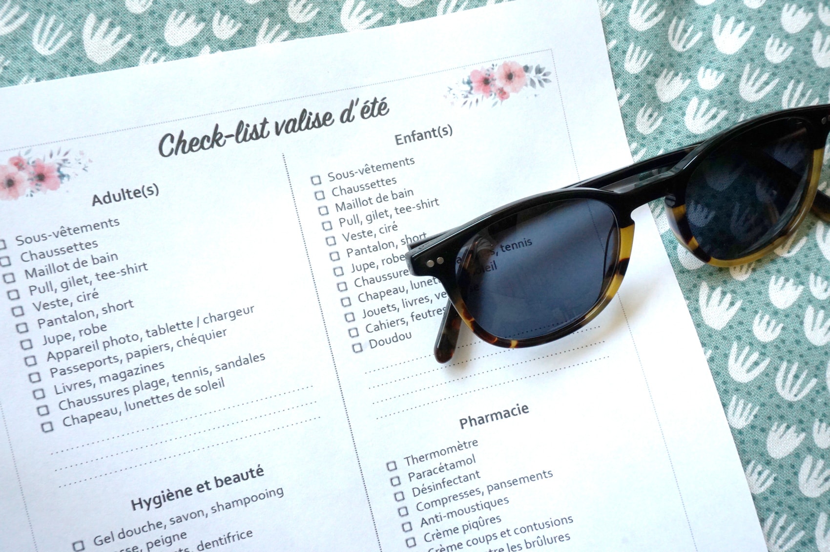 Checklist valise ete vacances