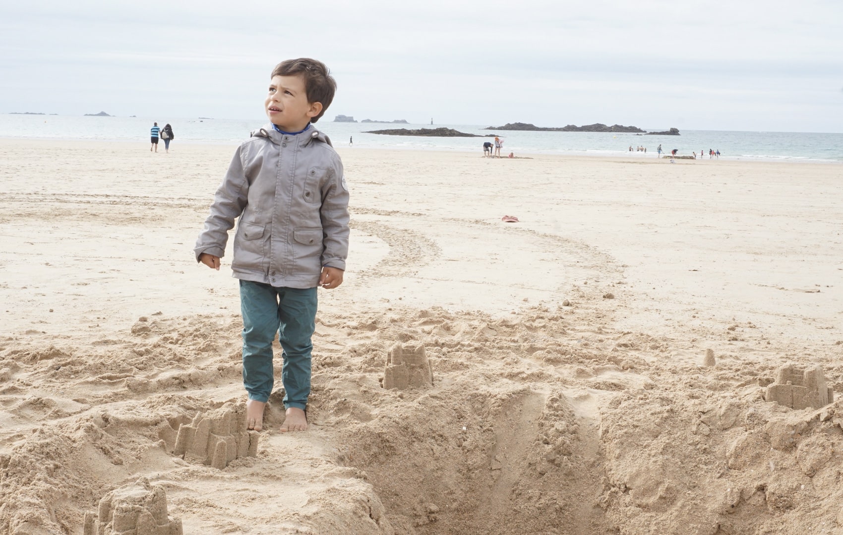 La grande plage du Sillon à Saint-Malo