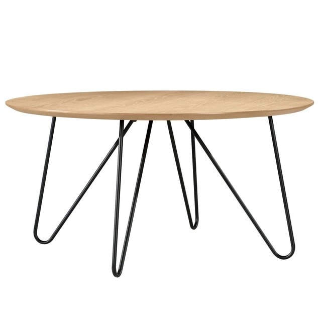 Table basse ronde bois design