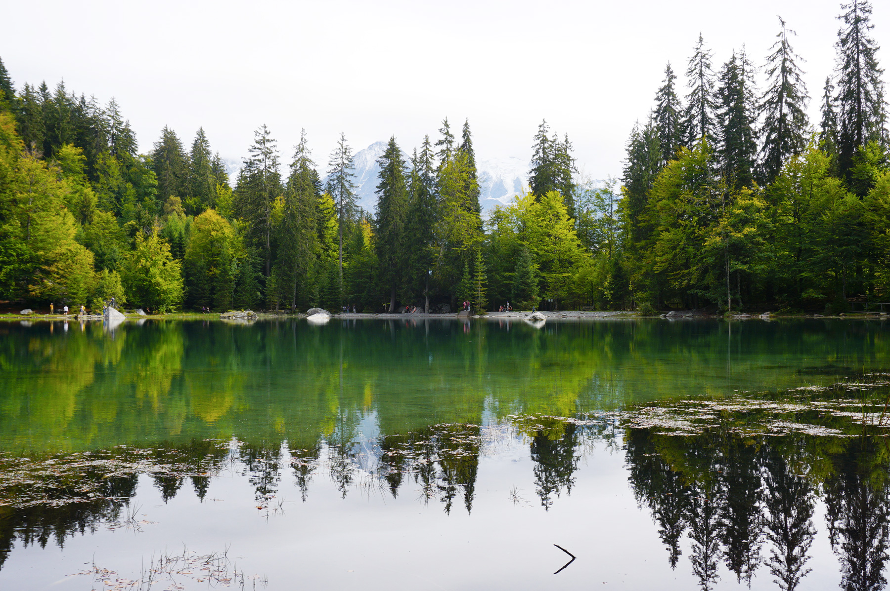 Un week-end en famille à Chamonix - Le lac vert à Passy