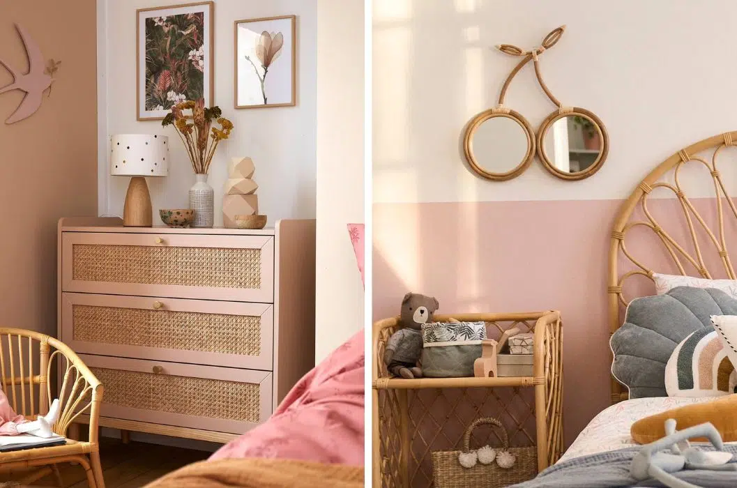 chambre fille idee deco vintage vertbaudet