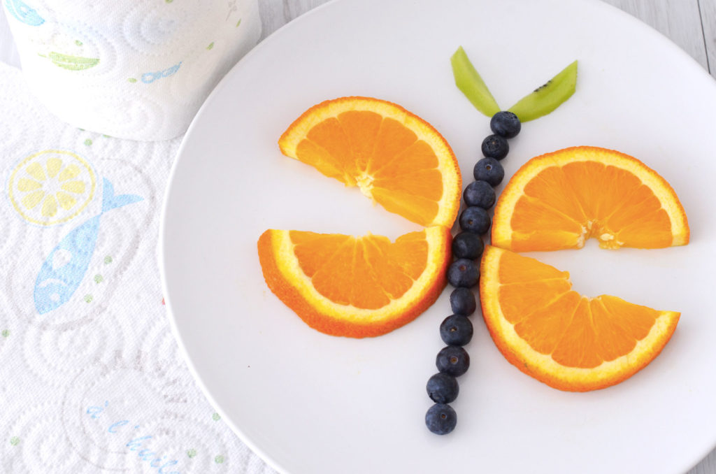 Assiette créative enfant pour leur faire manger des fruits