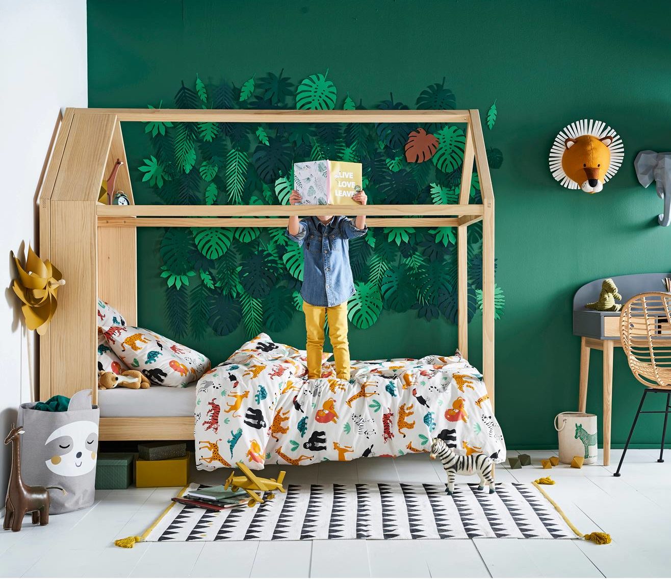 Chambre enfant deco jungle e