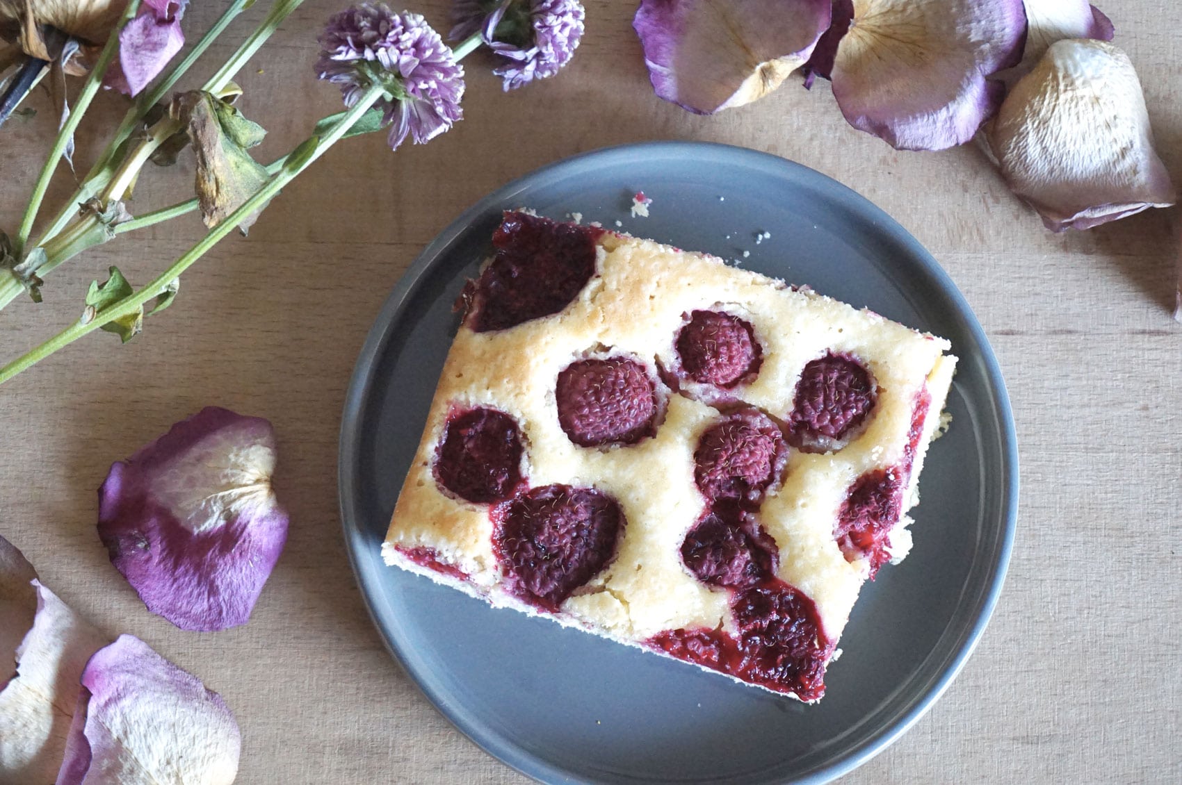 Recette moelleux framboises