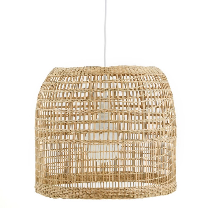 Luminaire : suspension en rotin, suspension tressée, suspension bambou