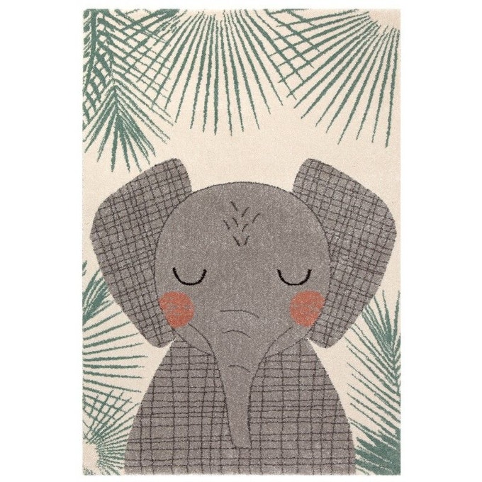 Tapis chambre enfant : tapis inspiration jungle nature tropicale