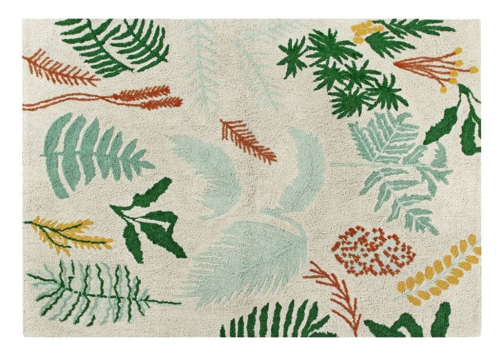 Tapis chambre enfant : tapis inspiration jungle nature tropicale