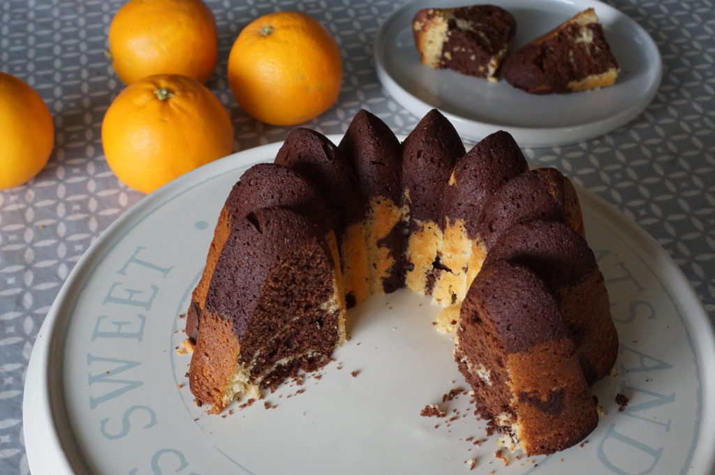 Recette marbré orange - Goûter maison