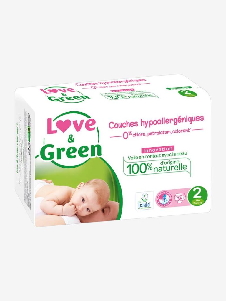 Couches hypoallergeniques t x love green