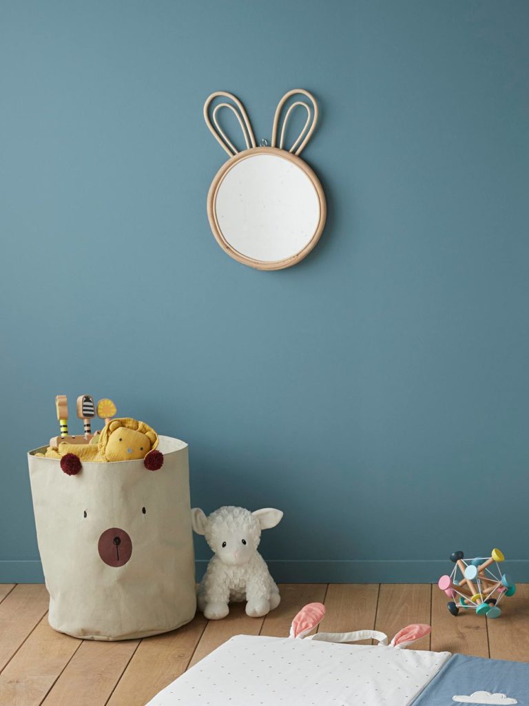 Miroir rotin lapin