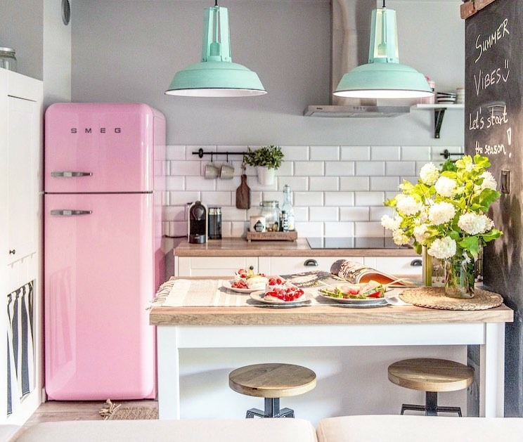 Cuisine retro industrielle smeg