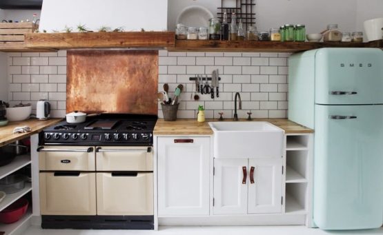 Cuisine retro industrielle smeg