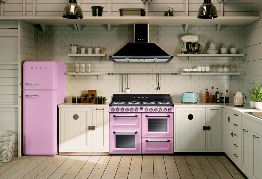 Cuisine retro industrielle smeg