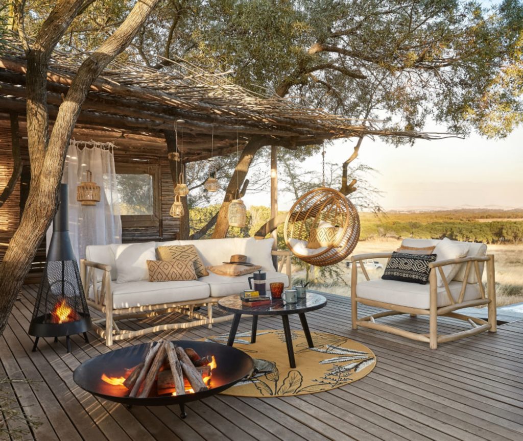 Salon jardin ambiance safari