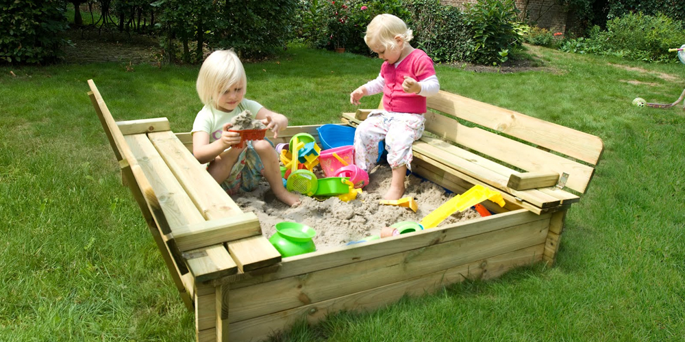 bac a sable en bois enfant