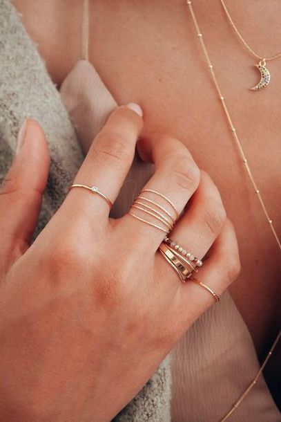 bague plaque or idee cadeau