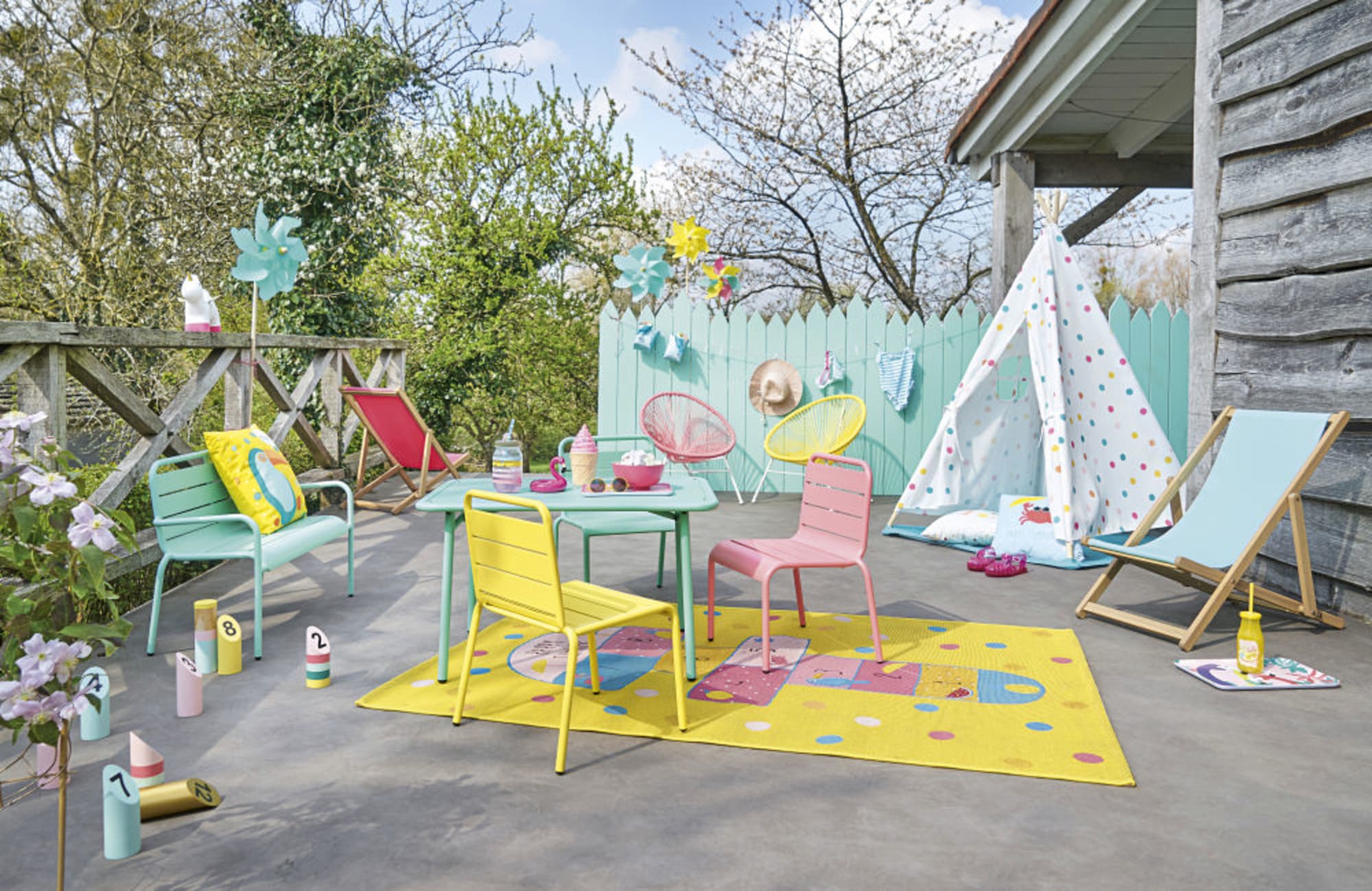 mobilier enfant exterieur jardin