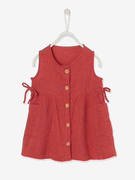 robe a poches en gaze de coton bebe