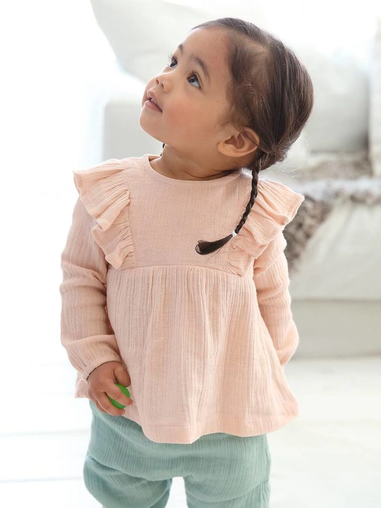 blouse volantee bebe fille