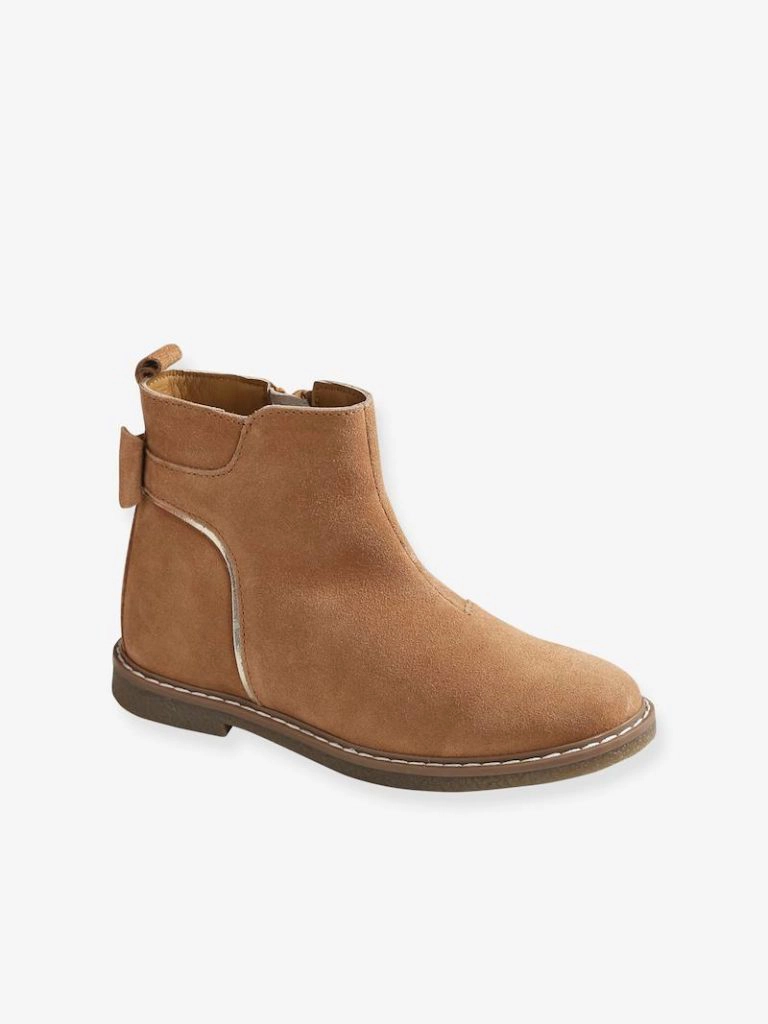 boots cuir fille