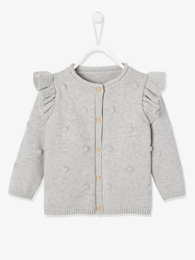 cardigan maille en relief bebe