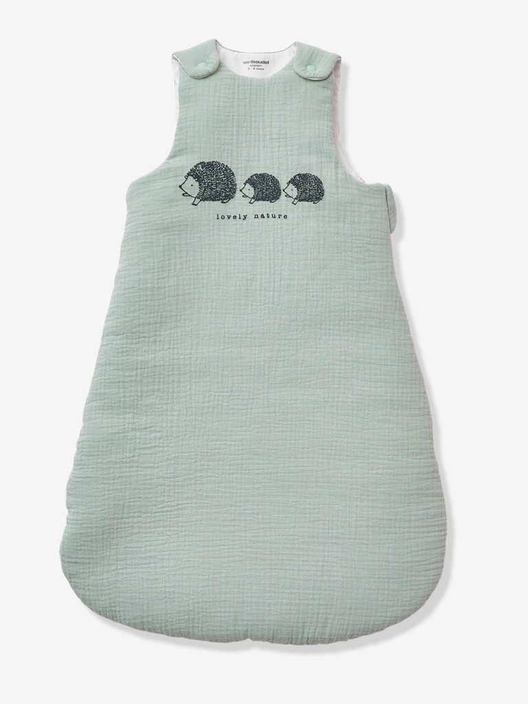 gigoteuse sans manches en gaze de coton bio lovely nature